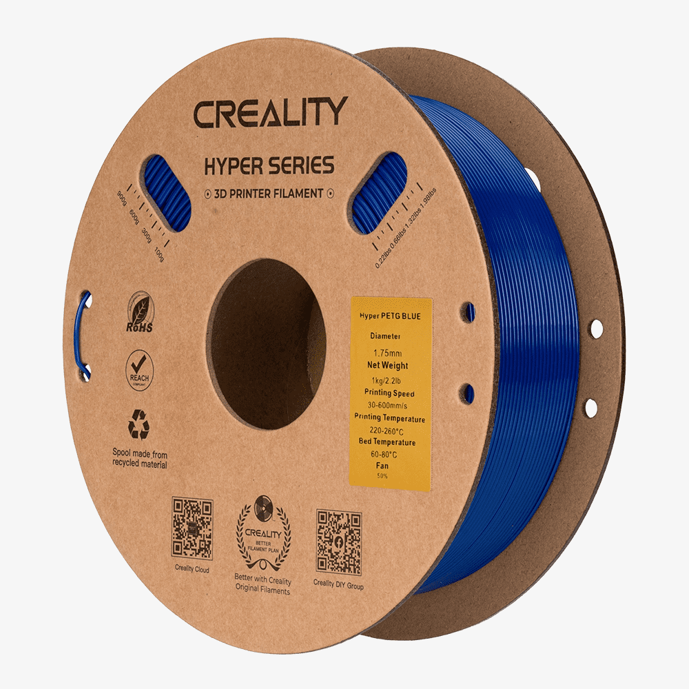 New Creality Hyper PETG Filament High Speed 600mm/s 3D Printer Filament for Halloween DIY-Blue