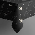 thumbnail image 5 of Black Night Sky Pattern Square Tablecloth,Waterproof Square Table Cover,Wipeable Spillproof Washable Table Cover for Home Kitchen Party Decor 60"x60"(152x152cm), 5 of 6