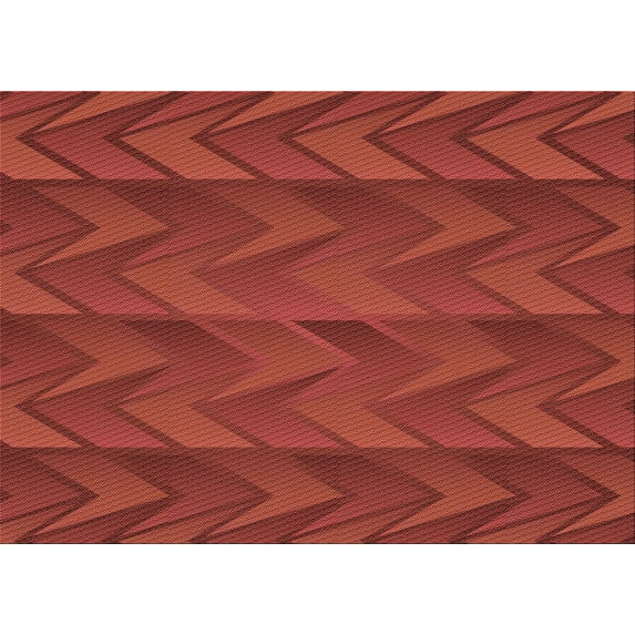 Ahgly Company Machine Washable Indoor Rectangle Transitional Tomato Red Area Rugs, 2' x 4'