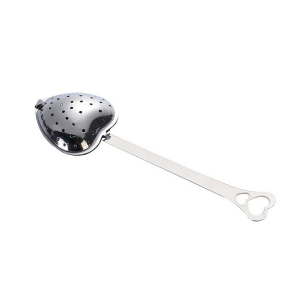 Clearance Under 5$ Dienrx Funnel, Stainless Steel Tea Infuser Spoon Strainer Steeper Handle Tea Strainer Tool, Heart-Shaped Tea Strainer, Kitchen Funnel