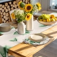 thumbnail image 4 of Green Floral Round 13 Inch Placemats Set of 4, Elegant Tulip Vintage Wildflower Plant HeatResistant Non Slip Place Mats for Dining Table, Wipeable Braided Kitchen Table Mats for Housewarming, 4 of 9