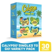 Calypso Lemonade Singles to Go Powdered Drink Mix Variety Pack, 30 Count Packets