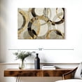 thumbnail image 3 of Elephant Stock Overlaps Wall Art - Horizontal Canvas Wall Art - Living Room Wall Decor - Abstract Canvas - Brown And Gold Decor By Tom Reeves - 36" x 24", 3 of 8