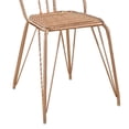 thumbnail image 3 of Set of Two Side Chairs with Spindle Style Back, Glossy Rose Gold, 3 of 5