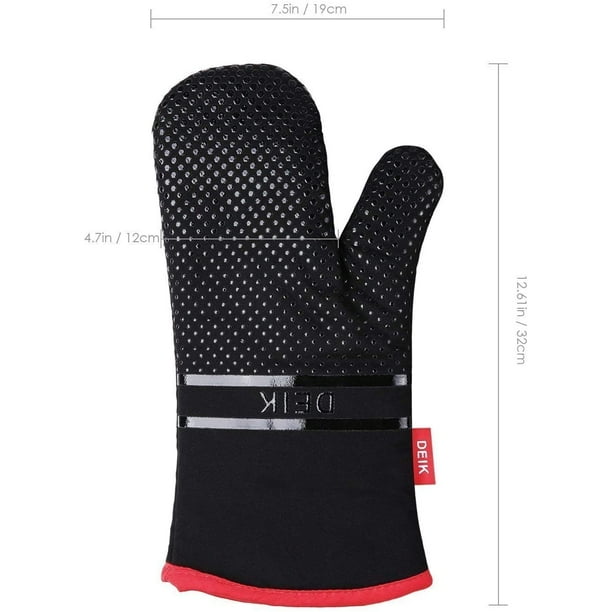 Lot De 4 Maniques Avec Poche - Résistantes à La Chaleur - En Silicone