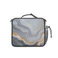 thumbnail image 3 of Grey and Gold Marble Pattern Insulated Lunch Bag with Shoulder Strap and Bottle Holder,Bento School Lunch Bag Box,11x9.5x3.5 Inches, 3 of 5