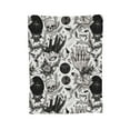 thumbnail image 7 of DouZhe Ultra-Soft Micro Fleece Lightweight Flannel Bed Blanket, Grunge Goth Aesthetic Print Cozy Warm Throw Blankets, 50"x40", 7 of 7