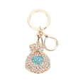 thumbnail image 1 of Cadenas de Llaveros Ticfox Llaveros de Metal con Colgante de Aleación de Rhinestone Azul, 1 of 14