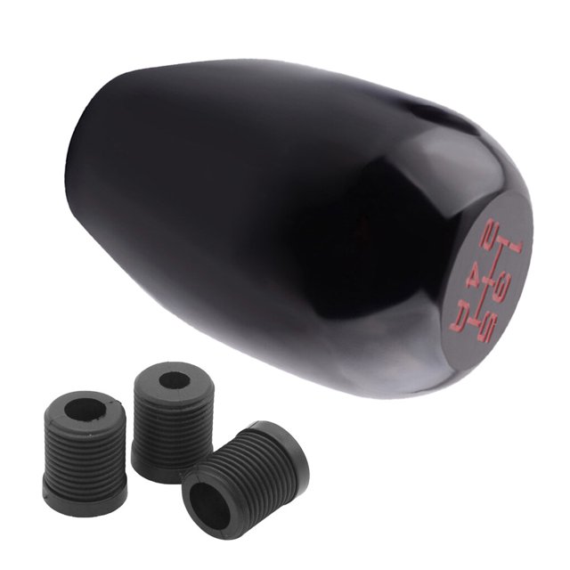 Kenally Pomo de palanca de cambios universal de aluminio Racing MT 5 para coche Accesorios para motos negro