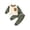 Army Green, variant on Toddler Boys Girls Long Sleeve Patchwork T Shirt Pullover Tops Pants Outfits Size 3-6 Months