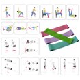 thumbnail image 4 of Paquete de 4 bandas de resistencia para ejercicios de látex para gimnasio, 4 of 8