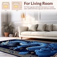 thumbnail image 2 of ODIKA 4'x6' Machine Washable Non-Slip Area Rug, Whimsical Celestial Dragon Concept High Traffic Rug, Blue, 14405, 2 of 7