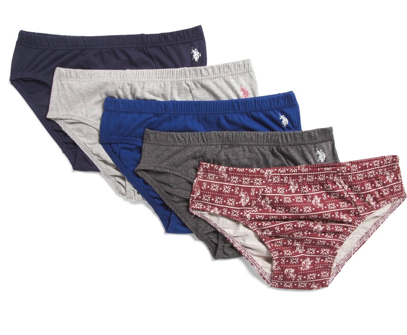 US Polo Assn. - US POLO MEN'S PACK 5 BRIEFS - 183 - P47 ALPINE - SMALL ...