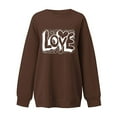thumbnail image 4 of ylioge Womens Valentine's Day Sweatshirts Pullover Crewneck Tops Ladies Trendy Long Sleeve Loose Fit Graphic Sweatshirt Winter, 4 of 6