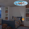 thumbnail image 3 of Projectables 13239 Planes LED Plug-In Night Light, Orange and White, Light Sensing, Auto On/Off, Projects Disney Characters Dusty Crophopper and Ripslinger Image on Ceiling, Wall, or Floor, 3 of 4