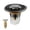 Black, variant on Silver Universal Pop-Up Sink Stopper Core, Quick-Swap Push-Type Drain Plug for Bathroom Washbasin, 1-Pack