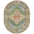 thumbnail image 3 of Unique Loom Isabella Collection Area Rug - Rossellini (7' 10" x 10' Oval Green/Blue), 3 of 8