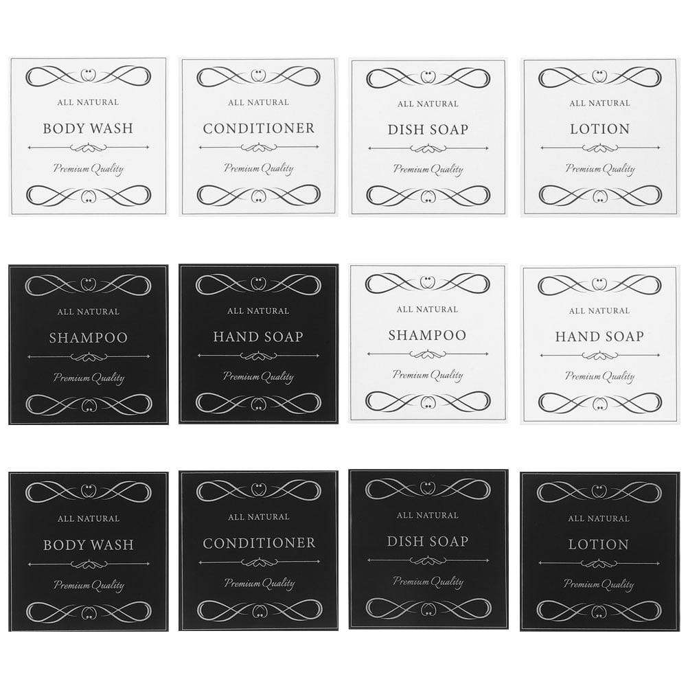 IFANLANDOR 2 Set Waterproof Hand Dish Soap Labels With Self-Adhesive Feature