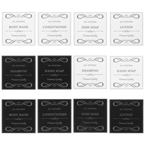 IFANLANDOR 2 Set Waterproof Hand Dish Soap Labels With Self-Adhesive Feature