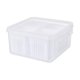 thumbnail image 2 of Caja organizadora de almacenamiento de verduras | Plástico apto para uso alimentario de cuatro compartimentos | Contenedor de cajón de nevera | Sistema de frescura de drenaje | Ahorro de espacio, 2 of 6