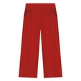 thumbnail image 4 of AUNVITO Girls Boys Casual Loose Checkered Wide Leg Pants High Waist Straight Lounge Y2K Trousers Summer 5-13Years, 4 of 9