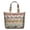 White-43, variant on Watermelon Print Large Capacity Tote Bag - Lightweight Travel Weekender with Zipper Closure & Interior Pockets for Women