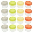 thumbnail image 4 of KAKOWELY 16pcs Reusable Leakproof Small Containers with Lids for Salad Dressings and Condiments,1.85"X1.57"X1.38", 4 of 4