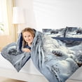 thumbnail image 4 of Manfei Wildlife Animal Bear Full Size Comforter Sets,Rustic Snow Pine Bedding Comforter Set,Country Western Farmhouse Bedding Sets For Boys,Ultra Soft Home Decor Reversible,3pcs, 4 of 8