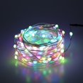 thumbnail image 2 of USB Dot Control Color Copper Wire Lamp String Bluetooth APP Remote Control LED Christmas Tree Lamp String RGBW Christmas Lights Outdoor Snowflake, 2 of 3