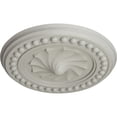 thumbnail image 3 of Ekena Millwork 15 3/4"OD x 2"P Foster Shell Ceiling Medallion (Fits Canopies up to 9 5/8"), Hand-Painted Pot of Cream, 3 of 6
