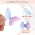 thumbnail image 3 of 20Pack Sheer Mesh Butterfly Appliques, 50mm Butterflies Patch, Blue Pink, 3 of 7
