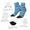 thumbnail image 5 of Rateoe Shell Pattern Quarter Crew Socks,Toe Seamed Ankle Socks,Cotton Cushioned Breathable Athletic Crew Sports Socks, 5 of 7
