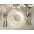thumbnail image 4 of " OCCASIONS " 40 Plates Pack, Vintage Party, Disposable Wedding Party Plastic Plates (7.5'' Appetizer/Dessert Plate, Portofino in Ivory), 4 of 9