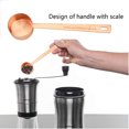 thumbnail image 3 of Cuchara medidora de café de acero inoxidable de 2 piezas, cuchara para café, cuchara para café 1 cucharada, cuchara para café con mango largo adecuada para café en polvo y preparación de café (2, 3 of 5