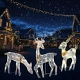 thumbnail image 7 of EWASWON Christmas 3-Piece Lighted Christmas Reindeer Set, Battery-Operated LED Outdoor Decorations, Weather-Resistant Holiday Yard Ornaments, 7 of 7