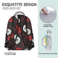 thumbnail image 4 of Pioneer Flower Floral Print Pattern Backpack for School, Cute School Bag with Adjustable Shoulder Straps and Padded Back, 15.3"x11"x7.1", 4 of 4