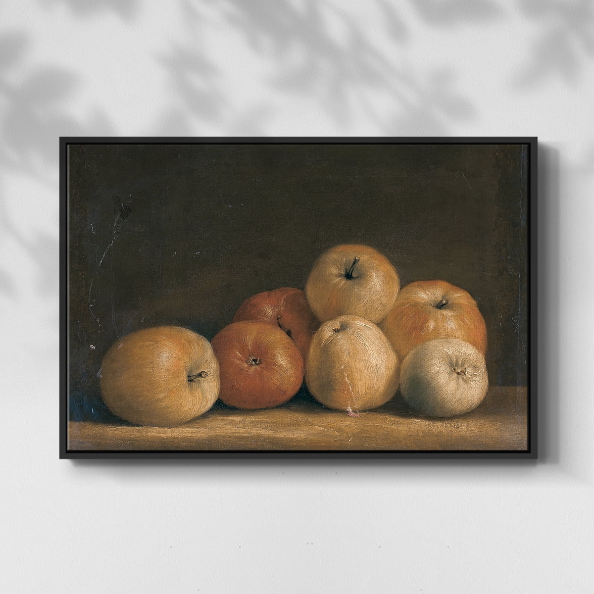 Vintage Botanical Print-LXXVIII By Wexford Home Framed in Black Wood Gallery Wrapped Canvas 25 in. x 37 in.