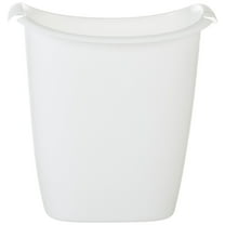 Rubbermaid Small Trash Can, Plastic, 3.5-Gallon/14-Court, White Wastebasket for Kitchen/Office/Bedroom/Bathroom