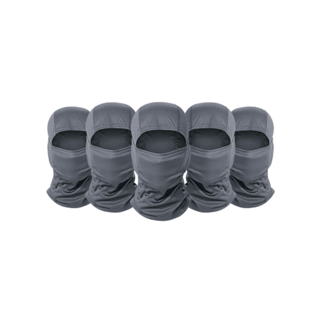 Balaclava 5 Pack Full - Pasamontañas Militar Táctico Bandana Malubero Gris