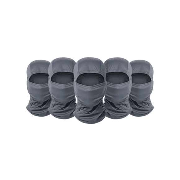 Balaclava 5 Pack Full - Pasamontañas Militar Táctico Bandana Malubero Gris