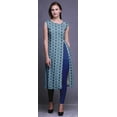 thumbnail image 5 of Bimba Printed Straight Tunic DressesÂ&nbsp;ForÂ&nbsp;Women Sleeveless Side Slit Kurti, 5 of 6