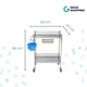 thumbnail image 5 of Carrito de Servicio Médico Gran Shopping, Acero Inoxidable, Ideal para Laboratorios y Consultorios plateado Unitalla, 5 of 8