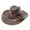 Brown, variant on Men Cowboy Hat Classic Outdoor Fedora Hats Brown Hats Womens Hats Fashion One Size