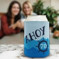 thumbnail image 5 of 70th Birthday Gifts For All Funny Beer Coolie Ahoy 70 Sailing Boating Nautical Gift 6-Pack Can Drink Sleeves, 5 of 8