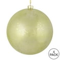 thumbnail image 3 of Vickerman 4.75" Celadon Glitter Clear Ball, 4 per Bag, 3 of 3