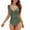 A Army Green, variant on Zando Plus Size Ruffled Womens Swimsuits Big V Neck One Piece Swimsuit Women Tummy Control Hot Bathing Suits High Cut Ruched Monokini for Lady Malachite Blue XX-Large