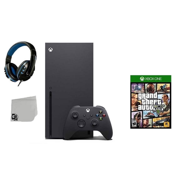Xbox Series X Video Game Console, 16 GB, Black with Grand Theft Auto V, 1-Pack