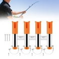 thumbnail image 6 of Miulika Fishing Rod Holder 4 Tubes Organizer Links Vertical Support Side Mounted Fishing Pole Stand Pole Rest for Boat RV Canoe Yacht orange, 6 of 9