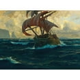 thumbnail image 3 of Michael Zeno Diemer 24x19 Black Modern Framed Museum Art Print Titled - The Flying Dutchman, 3 of 5