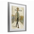 thumbnail image 2 of Stupell Industries Shabby Chic Fashion Runway Giraffe Gray Framed Print Under Glass, 13 x 16, by Grotto Studios, 2 of 8